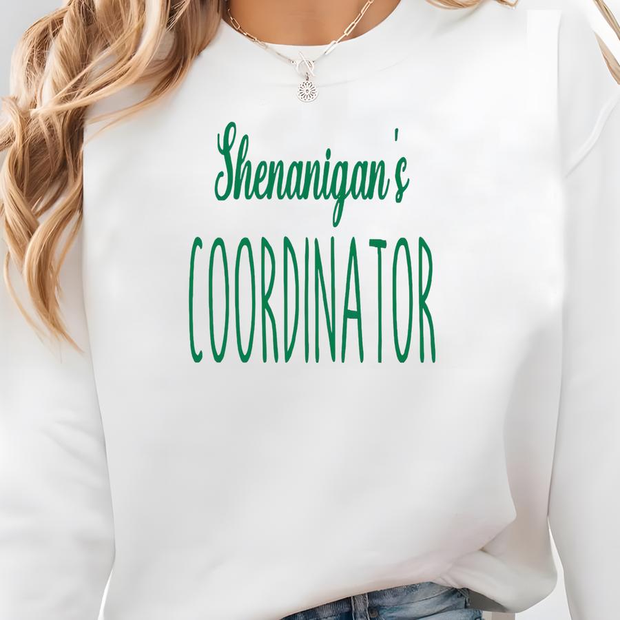 Shenanigans Coordinator Sweatshirt, Cute Shamrocks Crewneck, Womens St Patricks Day Party Outfit, Happy Shamrock Hoodie, Lucky Day Shirt Sweatshirt Shenanigans Coordinator Sweatshirt, Cute Shamrocks Crewneck, Womens St Patricks Day Party Outfit, Happy Shamrock Hoodie, Lucky Day Shirt Sweatshirt