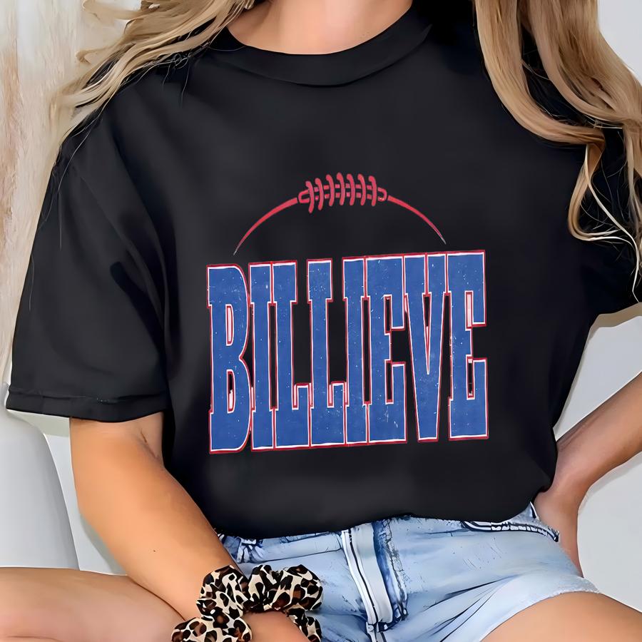 Billieve Sweatshirt | Buffalo Football Crewneck | Let's Go Buffalo | Vintage Ny Sweatshirt | Playoff Football Jacket | Buffalo Fan T-shirt