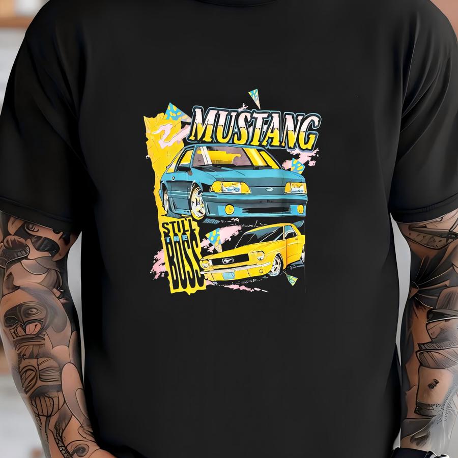 90's Mustang Hoodie Sz Xl (a6555) T-shirt