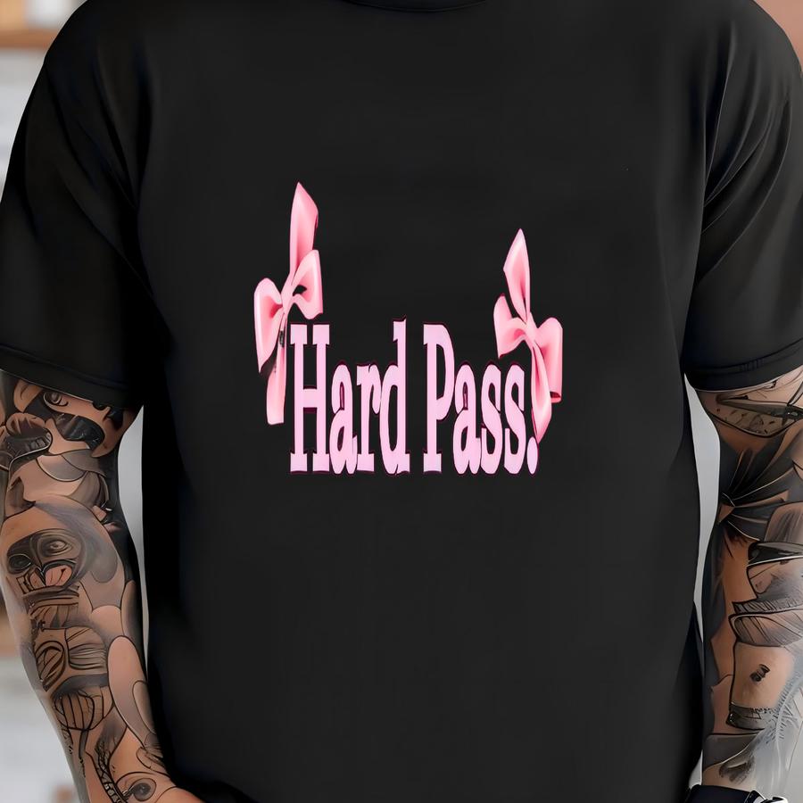 Hard Pass Crewneck, Oversized Sweatshirt, Funny Aesthetic Pullover, Soft Grunge Streetwear T-shirt