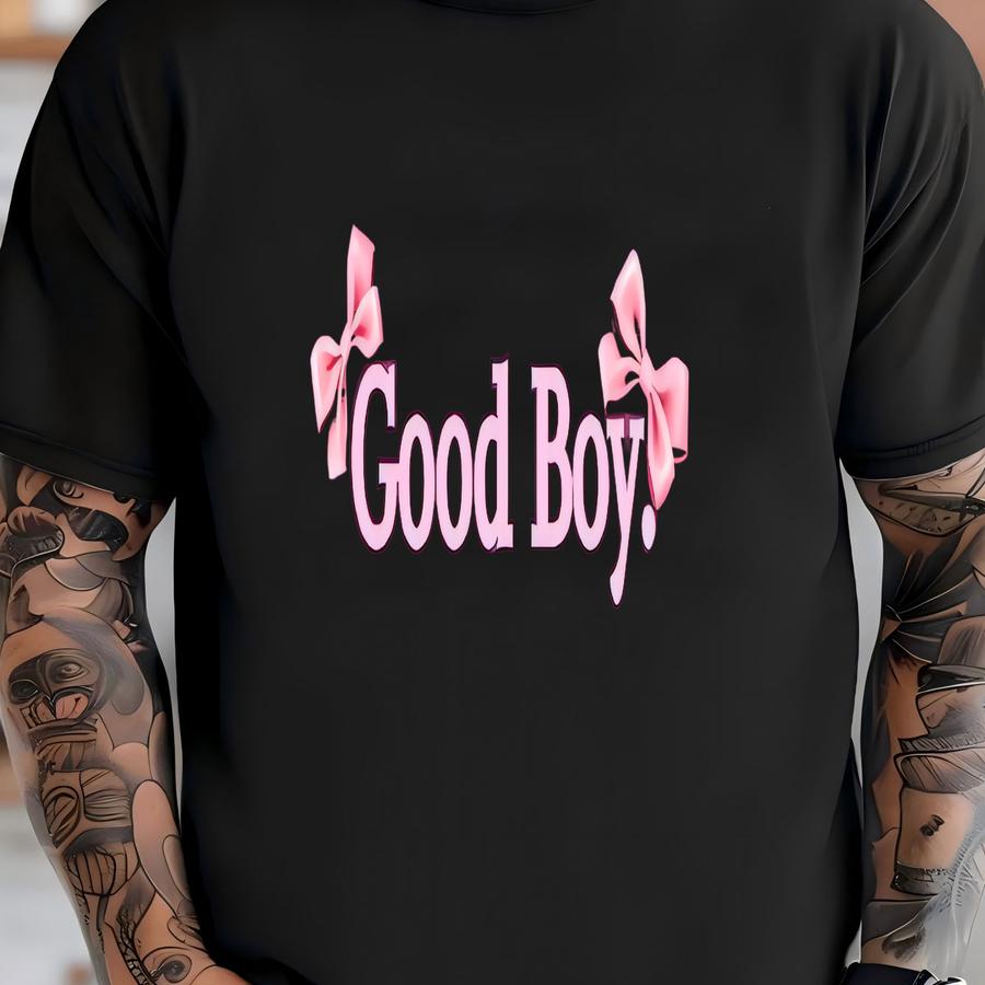 Good Boy Crewneck, Playful Oversized Sweatshirt, Aesthetic Pullover, Soft Grunge Fashion T-shirt