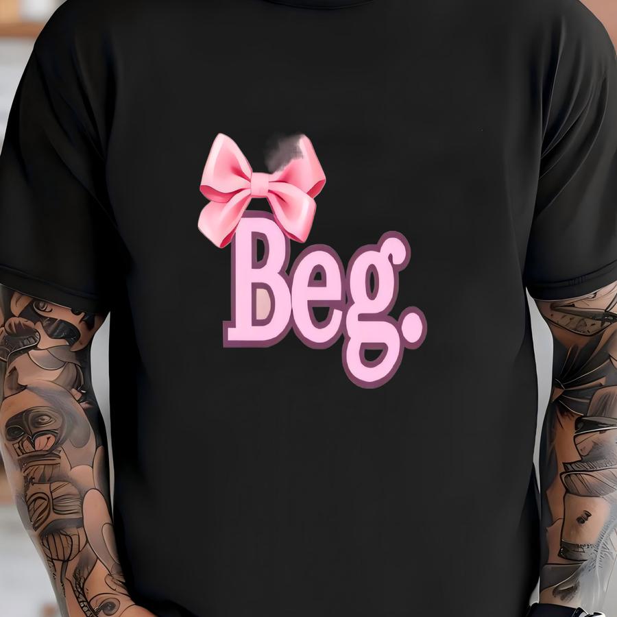 Beg Crewneck, Bold Statement Sweatshirt, Oversized Pullover, Edgy Aesthetic Streetwear T-shirt