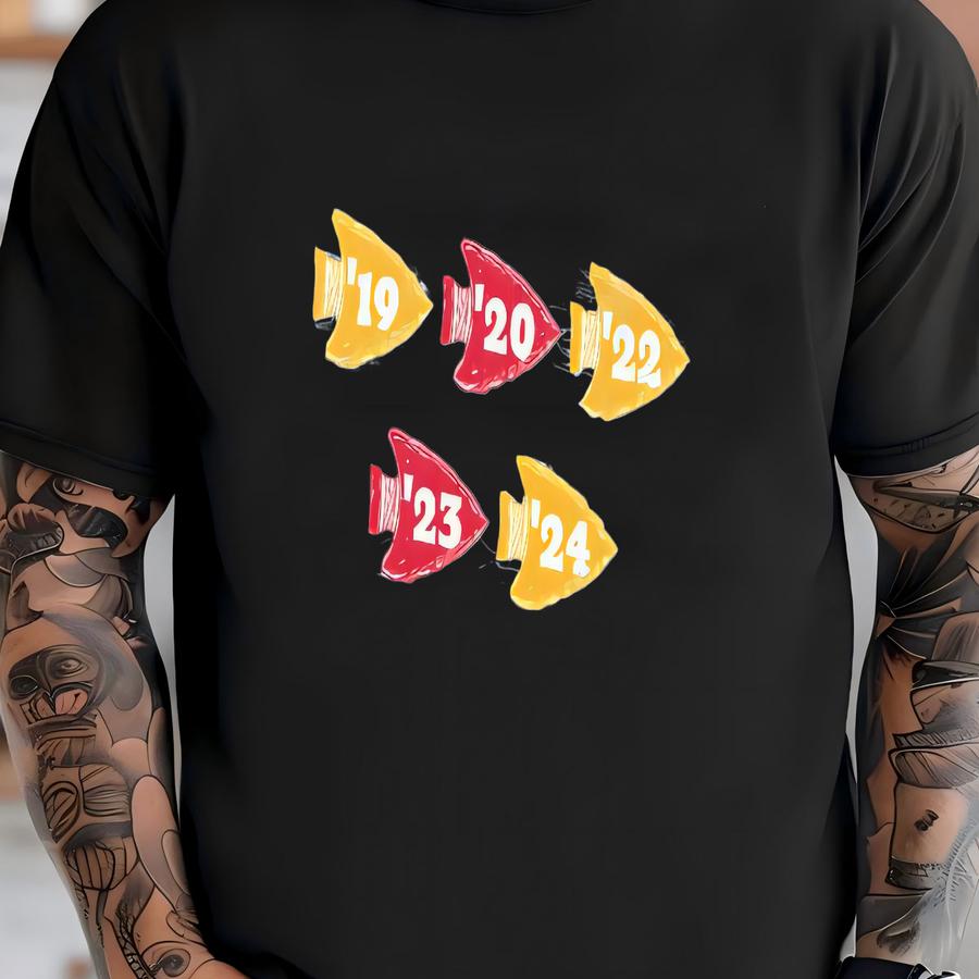 Kansas City Conference Champions Sweatshirt, Retro Chief Five Time Champs Front Back Crewneck, Vintage Unisex Chief Football Sweatshirt T-shirt