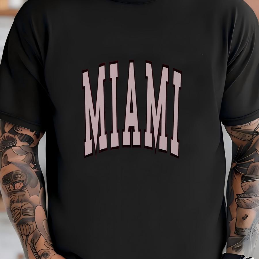 Miami Vintage Sweatshirt, Florida Beach Cozy Pullover Urban Style Sweater, Unisex Gift For Men And Women Fashion, Magic City Crewneck T-shirt