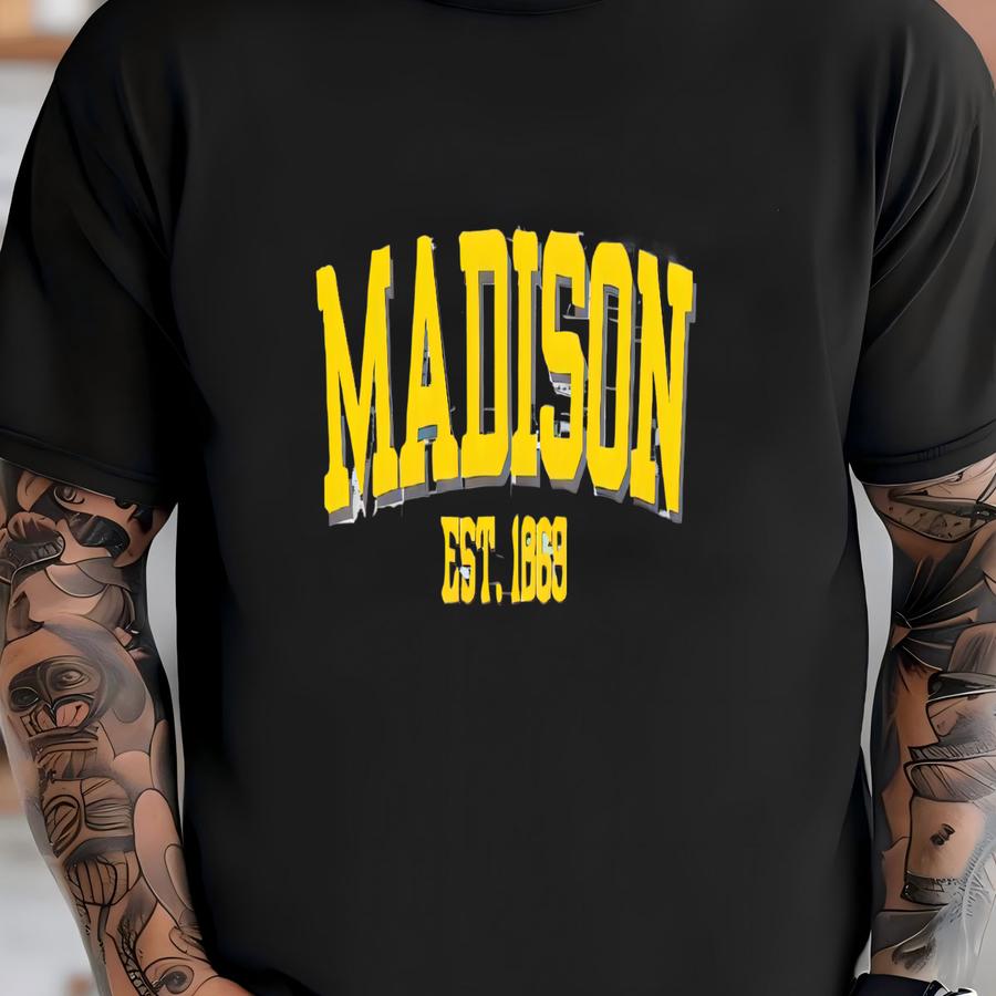 Madison Crewneck Sweatshirt – Huntsville Suburb Vintage Pullover Local Pride Sweater Retro Gift Historic Southern Style T-shirt