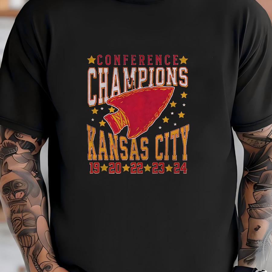 Kansas City Conference Champions Sweatshirt, Chief Five Time Champs Crewneck, Vintage Championship Years Shirt, Retro Football Sweatshirt T-shirt