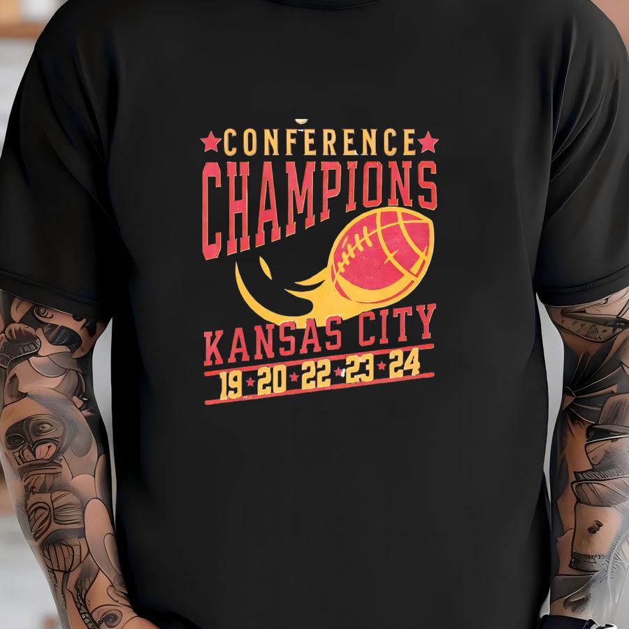 Kansas City Conference Champions Sweatshirt, Chief Five Time Champs Crewneck, Vintage Championship Years Shirt, Retro Football Sweatshirt T-shirt