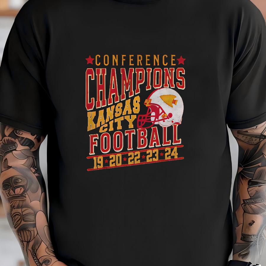 Kansas City Conference Champions Sweatshirt, Chief Five Time Champs Crewneck, Vintage Championship Years Shirt, Retro Football Sweatshirt T-shirt
