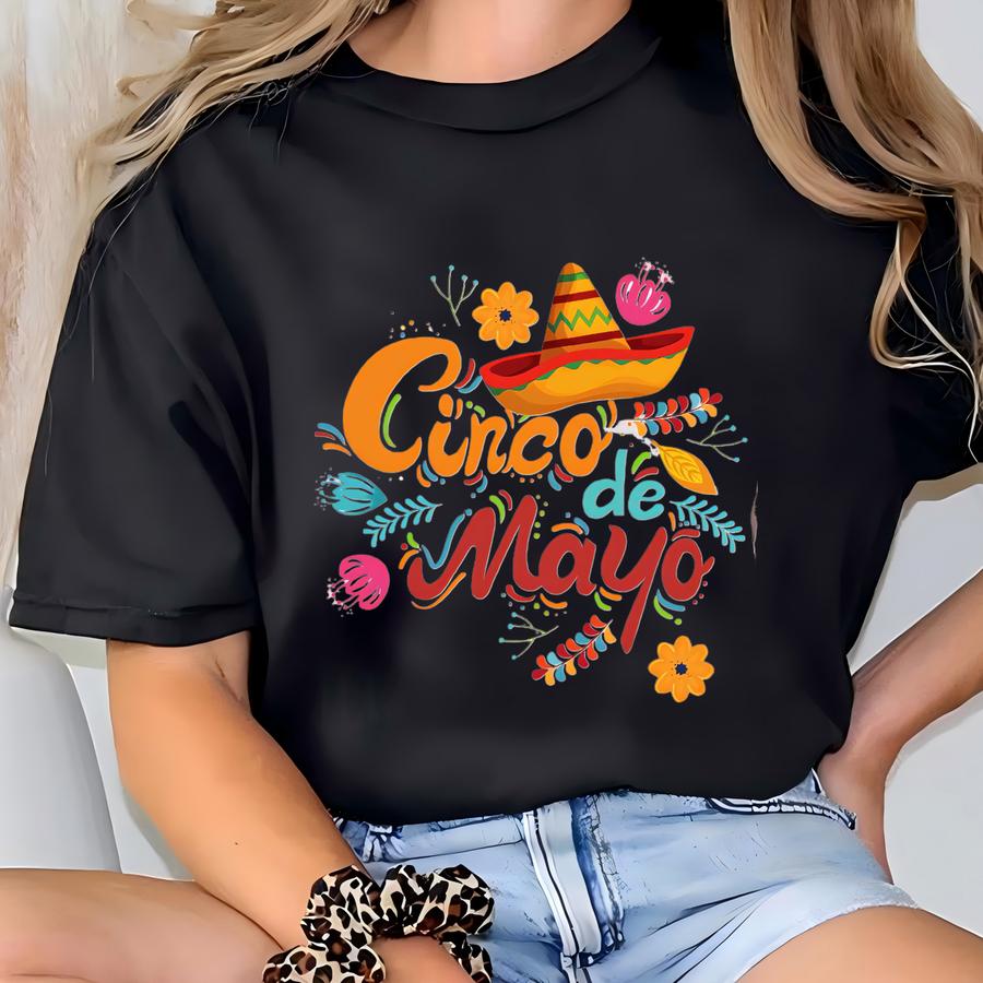 Koszula Cinco De Mayo, Meksykańska Koszula Fiesta, Koszula Fiesta Viva, Szczęśliwa Koszula Cinco De Mayo, Koszule Meksykańskie, Koszula Fiesta Cinco De Mayo Kostium