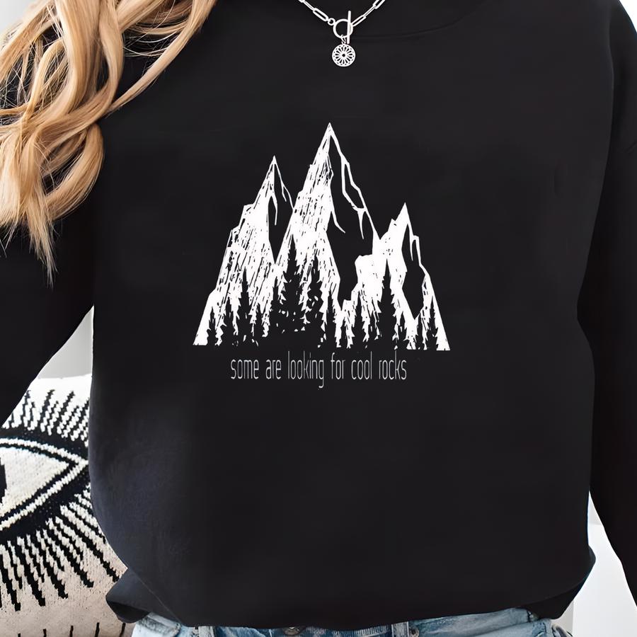 Not All Who Wander Are Lost Tshirt, Rock Collectors Shirt, Rock Enthusiast Sweatshirt, Retro Geologist Gift, Rock Hound Crewneck, Hiking Tee Sweatshirt