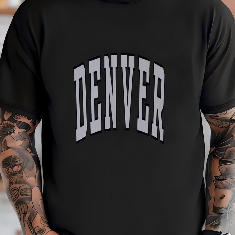 Denver Crewneck Vintage Colorado Sweatshirt Cozy Mile High City Pullover Urban Style Sweater Rocky Mountain Gift For Men And Women Fashion T-shirt