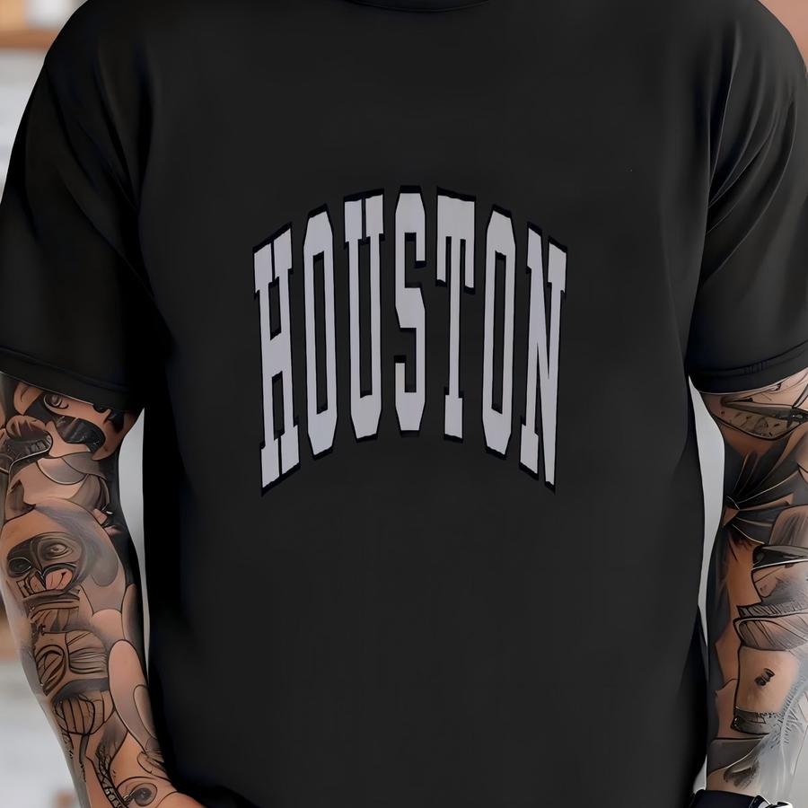 Houston Crewneck Vintage Texas Sweatshirt Cozy H-town Pullover Urban Style Sweater Space City Gift For Men And Women Fashion T-shirt