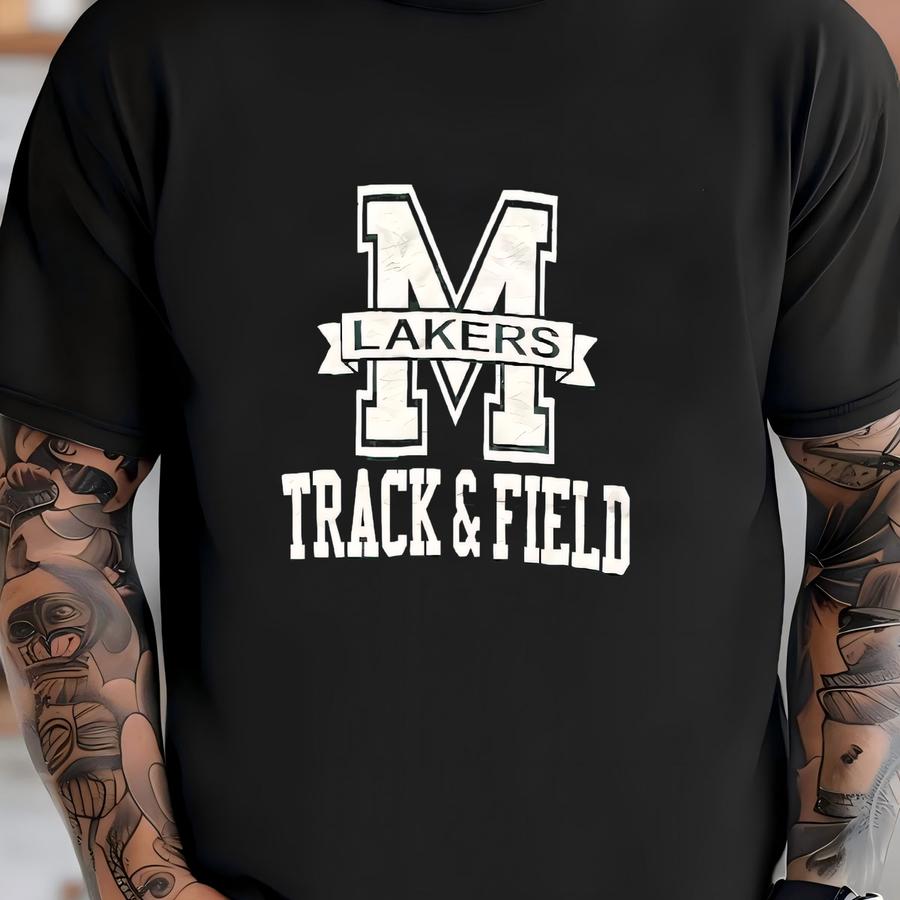 Vintage Mercyhurst Preparatory School Track Field Spellout Russell Athletic Tag Crewneck Sweatshirt S Size T-shirt