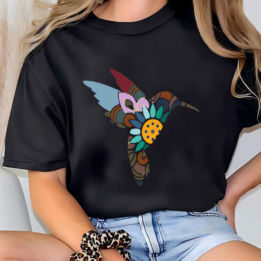 Hummingbird Sweatshirt, Watercolor Birds Hoodie, Nature Tee, Watercolor Hummingbird, Bird Shirt, Hummingbird Lover, Bird Lover Shirt T-shirt