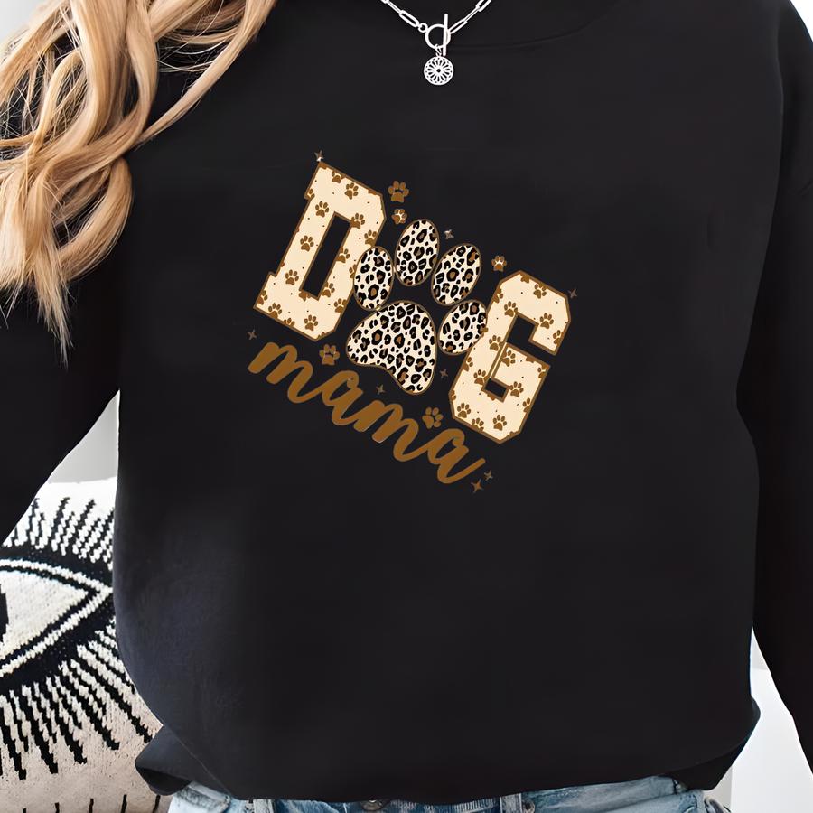 Dog Mama Leopard Sve Design Sweatshirt, Dog Lover , Dog Mama , Mom Life , Mama Sublimation, Mama , Sublimation Designs Sweatshirt