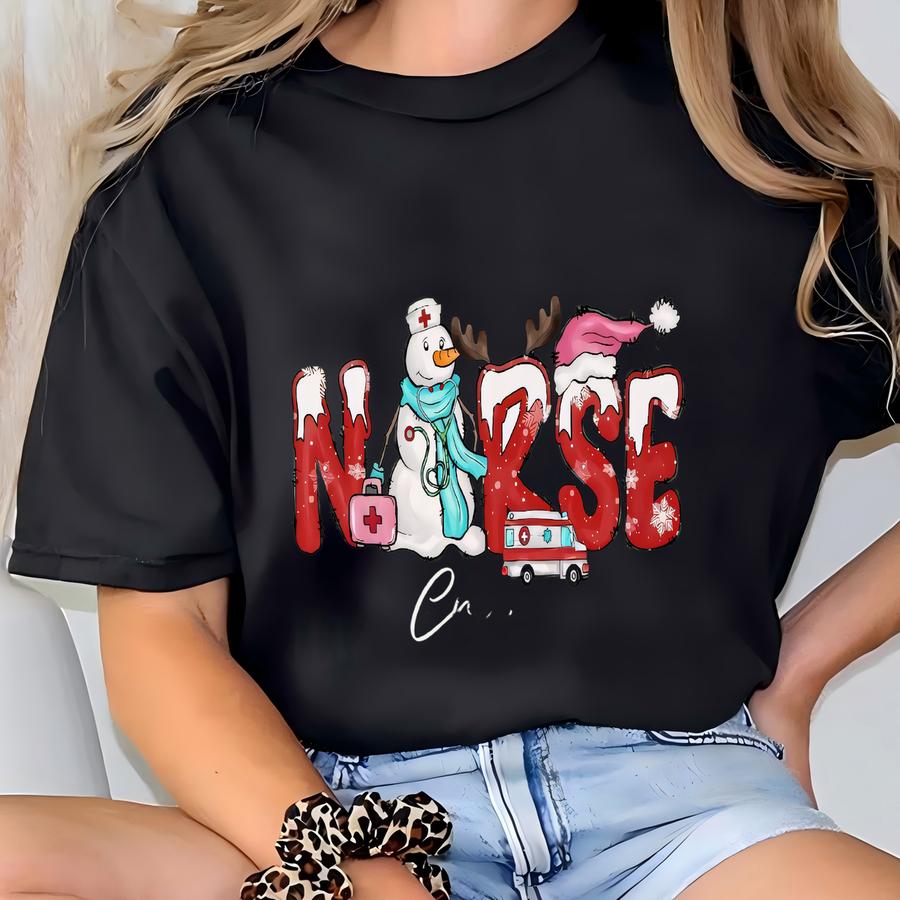 Christmas Nurse Crew Sweatshirt, Christmas Nursing Sweater, Nurse Life Christmas Shirt, School Nurse Christmas, Stethoscope Christmas Nurse T-shirt