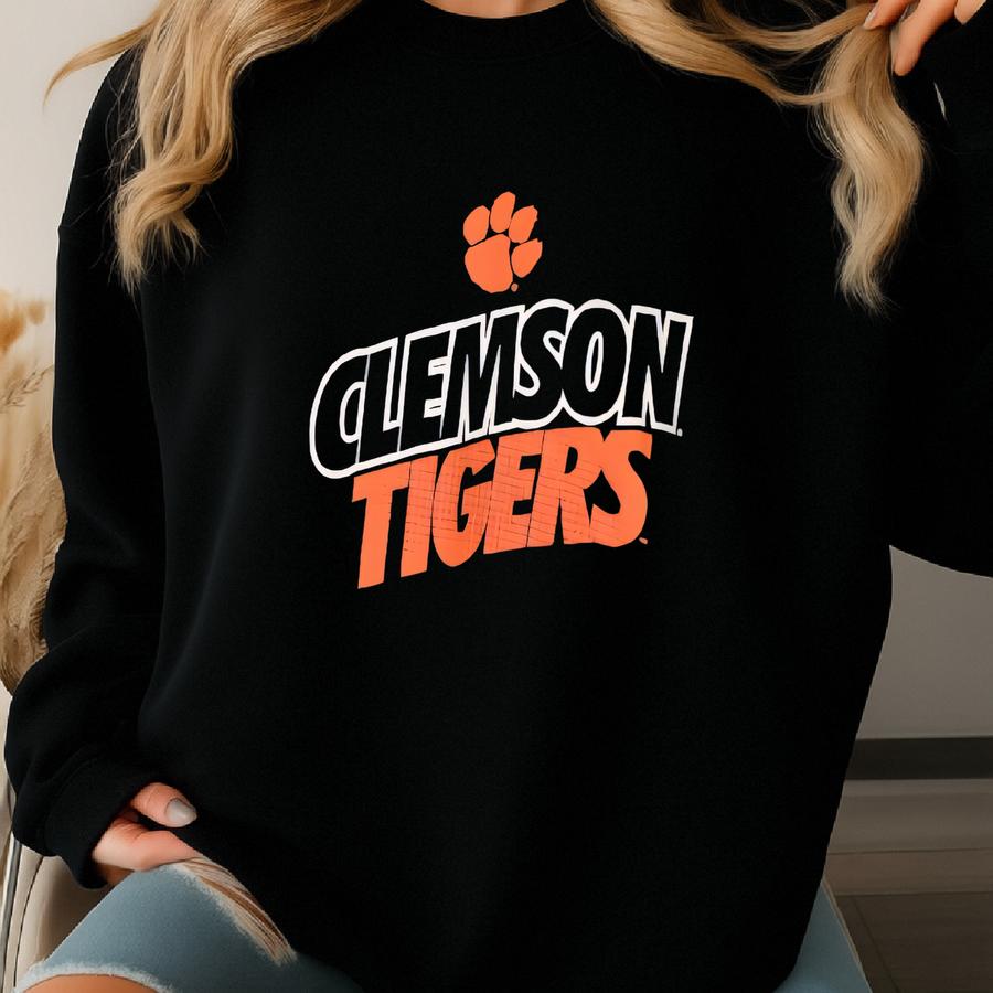 Vintage Clemson Tigers Ncaa Hoodie Sweatshirt Clemson Tigers Football Logo Pullover Clemson University Hoodie Sweater Size Xl Sweatshirt