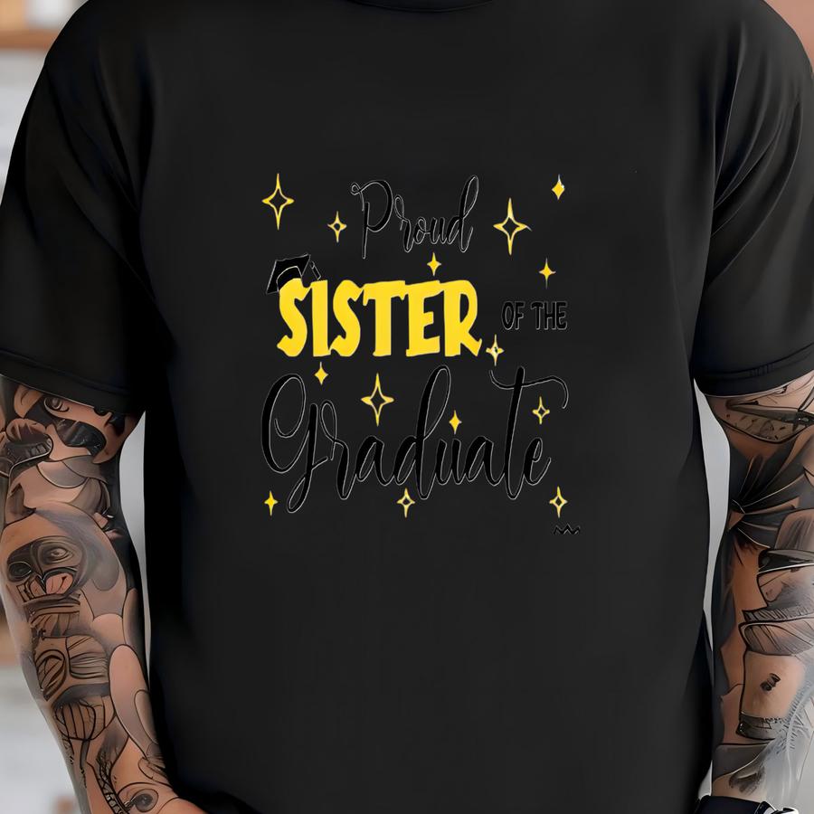 Custom Proud Graduate Tshirt, Proud Of The Graduate Shirt, Proud Dad Mom Brother Sister Of A 2025 Graduate Shirt T-shirt