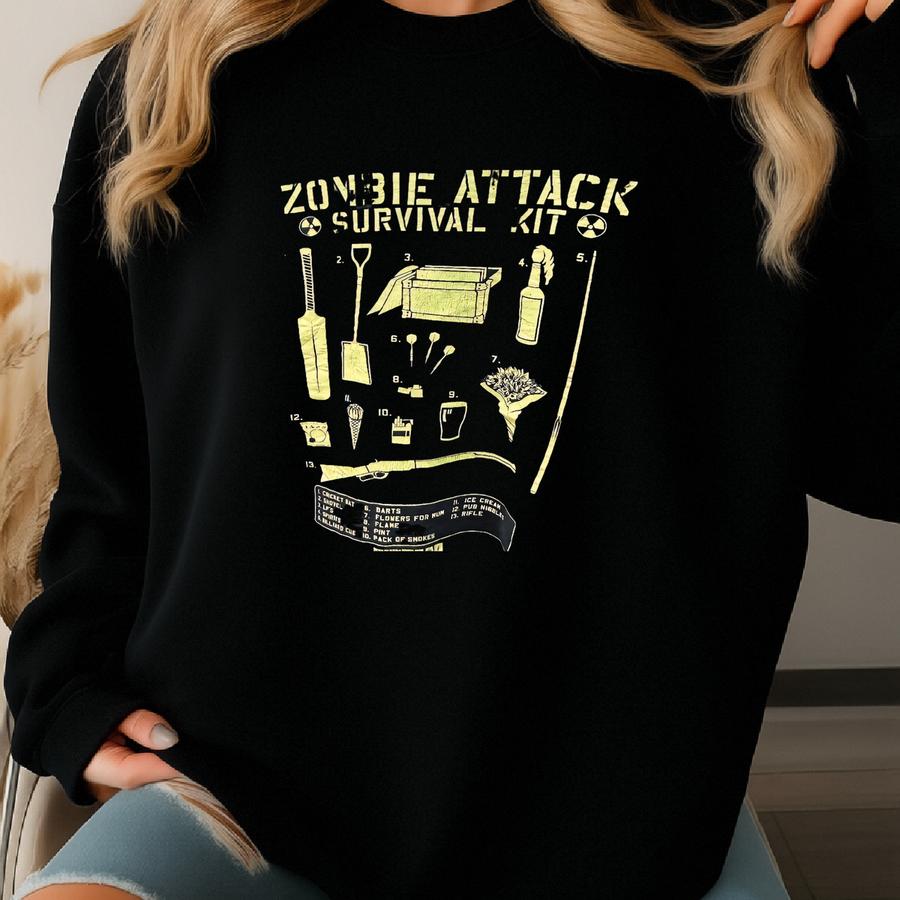 Vintage 2000s Shaun Of The Dead Tshirt Size Xl Sweatshirt