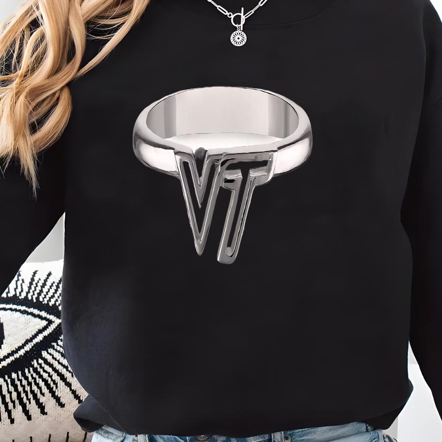 Stone Armory Virginia Tech Ring | Hokies Jewelry | Vt Wrap Ring | Officially Licensed Virginia Tech Jewelry | Hokie Ring | Unique Virginia.. Sweatshirt
