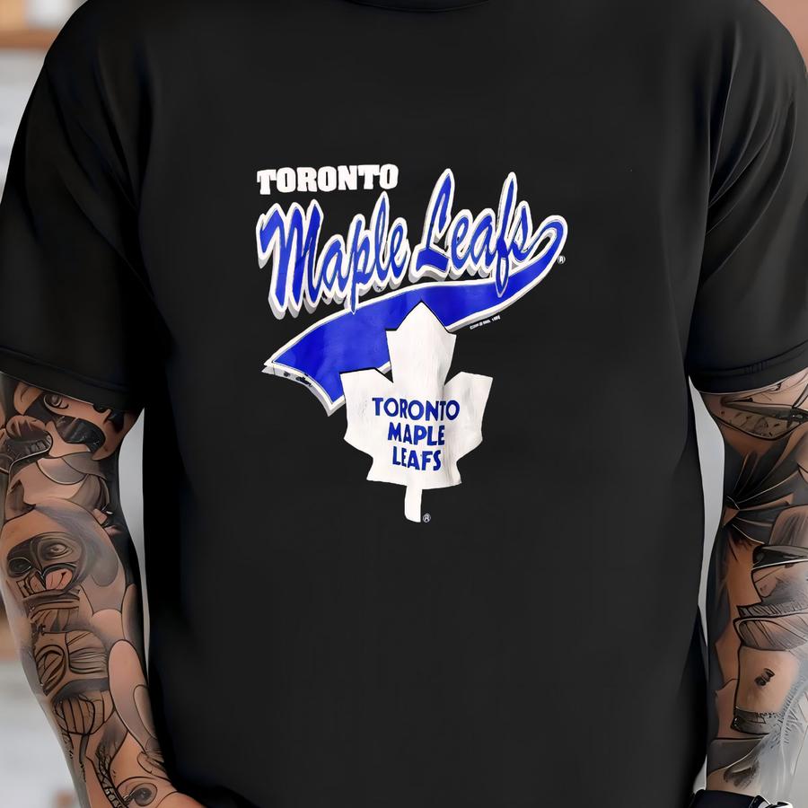 1992 Toronto Maple Leafs Hoodie Sz L (a8284) T-shirt