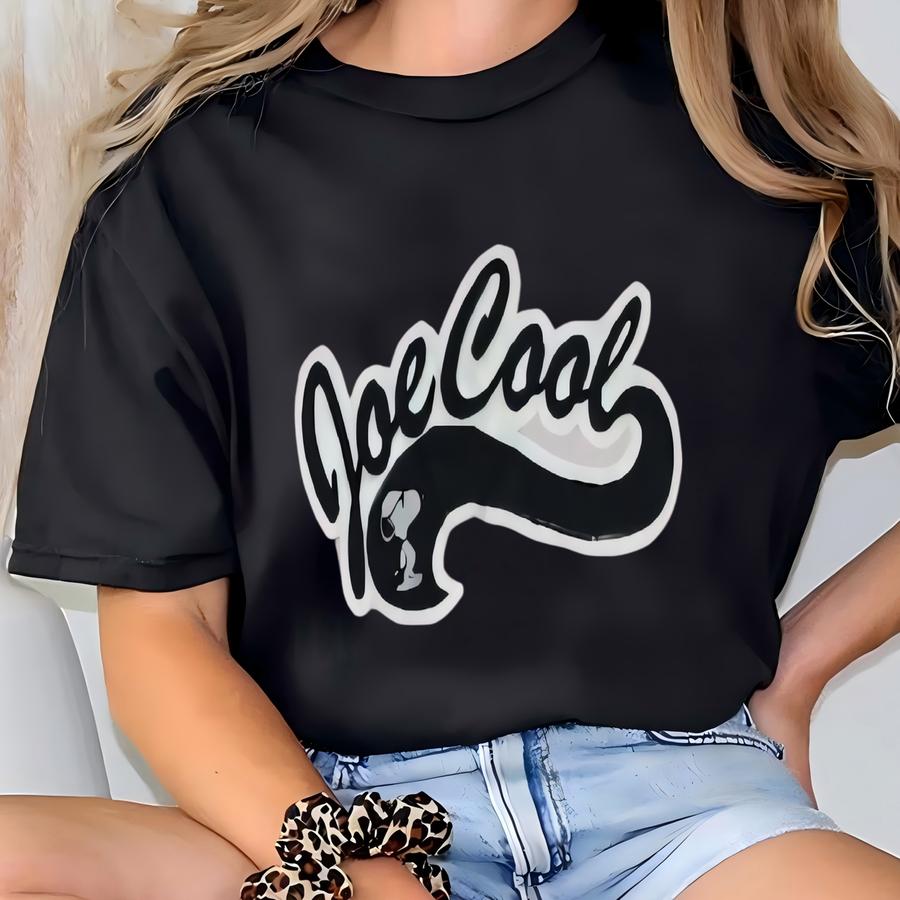 Vintage Peanuts Joe Cool Sweatshirt Medium Peanuts  Crewneck Cartoon Comic Strip Jumper Pink Sweater Size M T-shirt