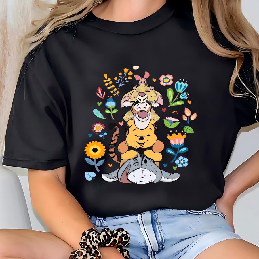 And Friends Sweatshirt, Sweatshirt, Pooh Bear For Toddler Shirt, World Family Matching Sweatshirt T-shirt