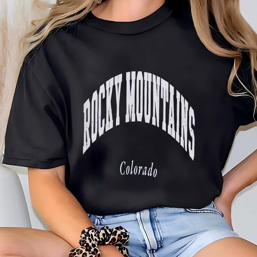 Colorado T Shirt Rocky Mountains Shirt National Parks Shirt Granola Girl Things Tee Retro Distressed Vintage Style Tshirt T-shirt