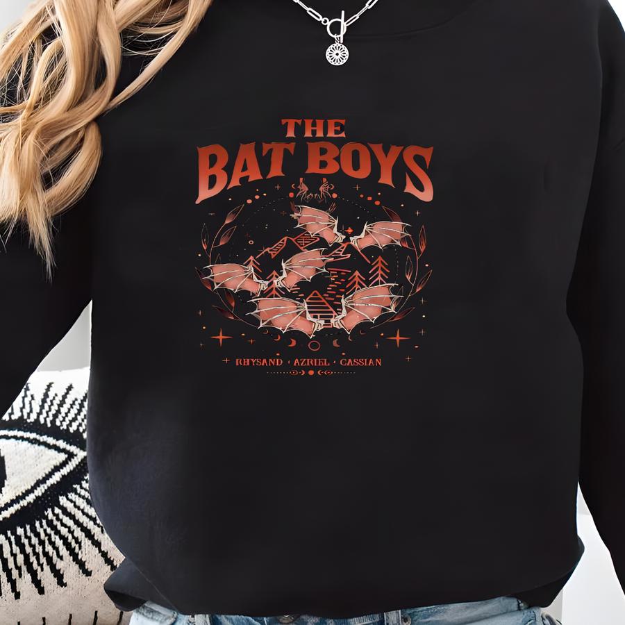 The Bat Boys Double Side Shirt, Acotar Velaris Tees, Bat Boys, Bat Boy Club Shirt, A Court Of Thorn, Cassian General Comander Sweatshirt
