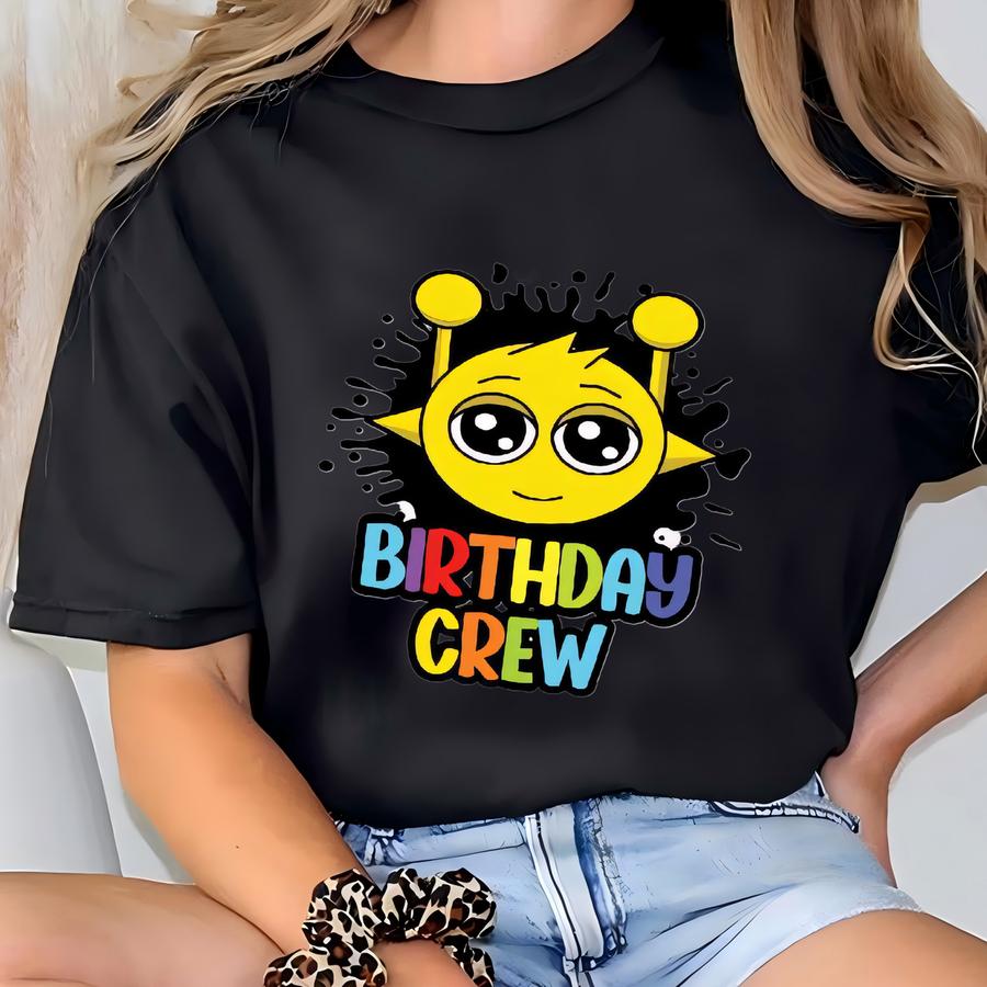 Sprunki Birthday Shirts Personalized Birthday Shirt, Sprunki Birthday Crew Shirt, Custom Toddler Sprunki Characters Shirt, Game Kids Shirt T-shirt