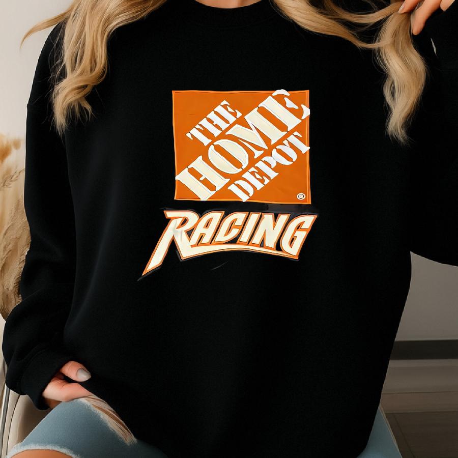 Vtg Tony Stewart Home Depot Racing Windbreaker Jacket - Sz L - 90s Y2k Nascar Sweatshirt