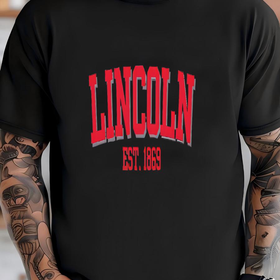 Lincoln Nebraska Sweatshirt, Retro College Crewneck, Cozy University Pullover, Gift For Students And Alumni T-shirt