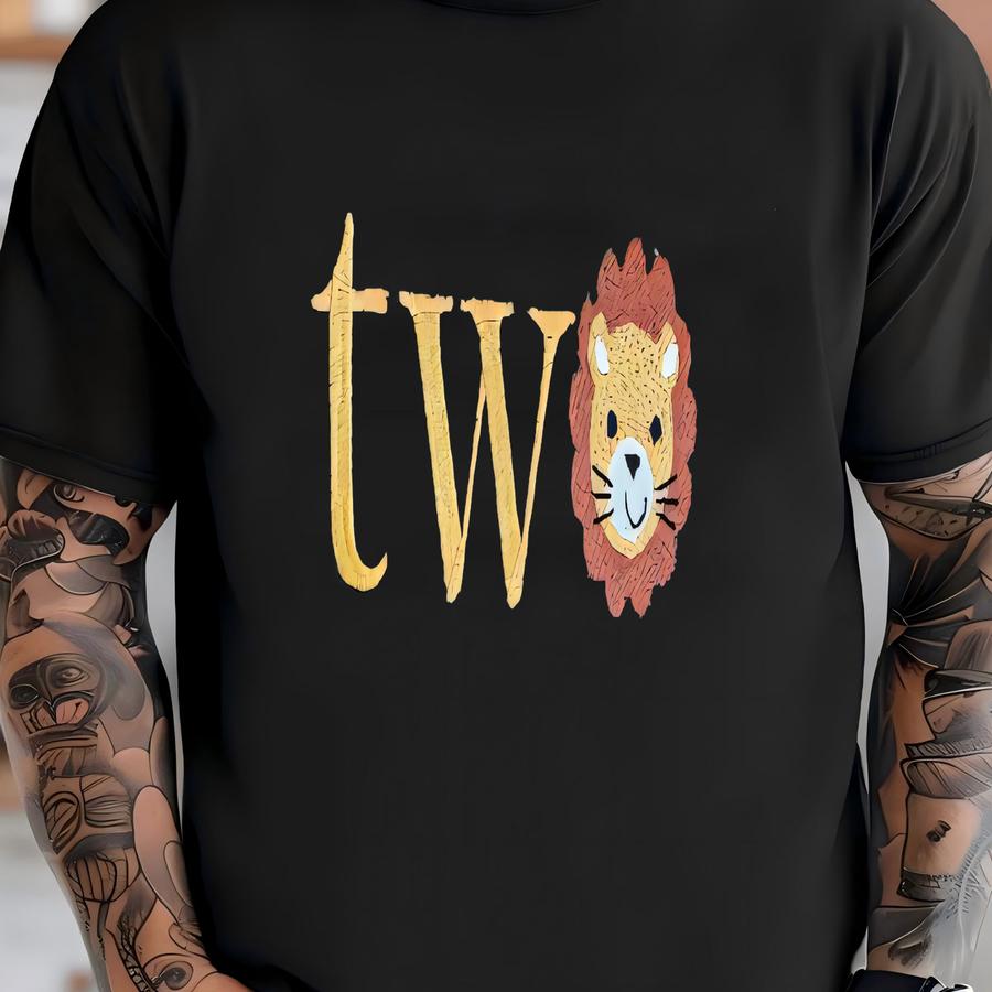 Two Wild Birthday Sweater: Custom Lion Outfit T-shirt