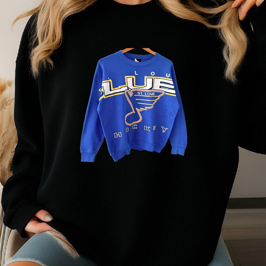 Vintage 90s St. Louis Blues/ Hockey/ Vintage Ovp Sweatshirt/ L Sweatshirt