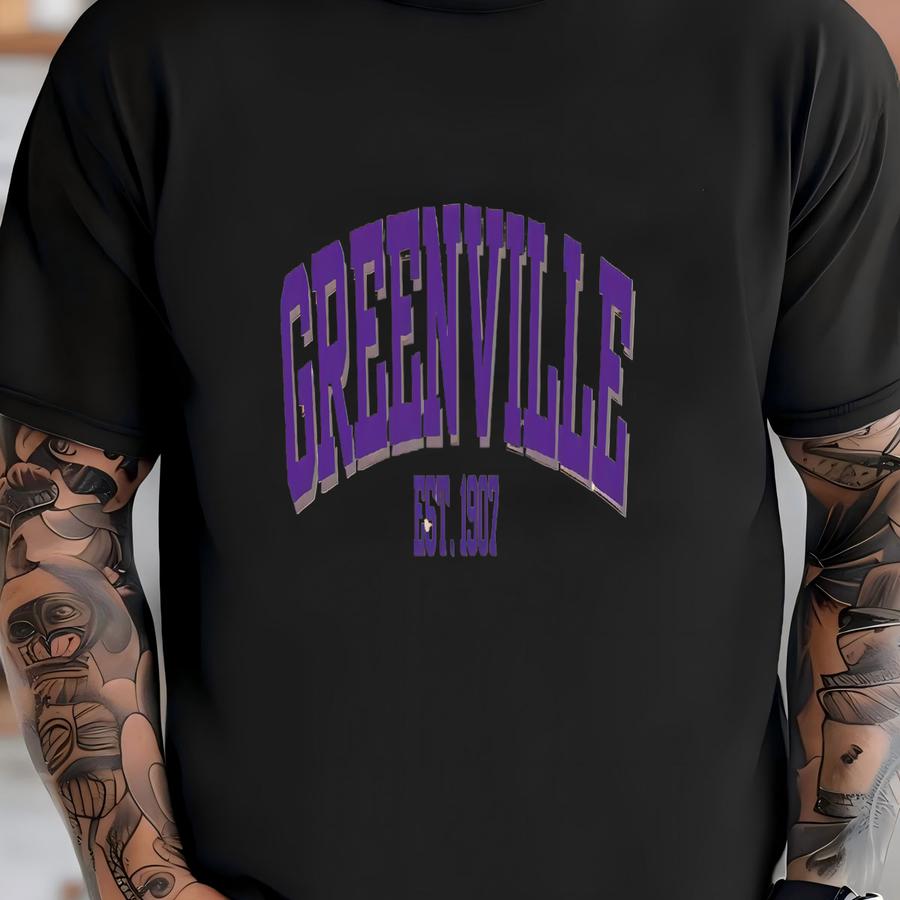 Greenville North Carolina Sweatshirt, Retro College Crewneck, Vintage University Pullover, Gift For Students And Fans T-shirt