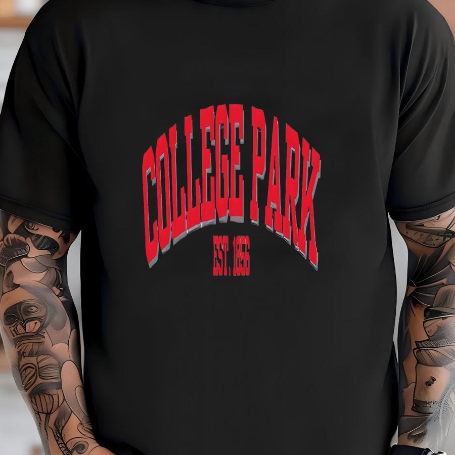 College Park Maryland Sweatshirt, Retro College Crewneck, Vintage University Pullover, Game Day Gift For Students And Fans T-shirt