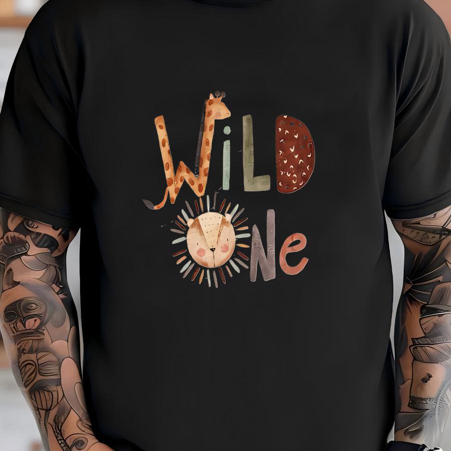 Boho Wild One Crewneck Sweatshirt - 1st Birthday Toddler Swatshirt - Frist Birthday Pullover, Boho Natural ® T-shirt