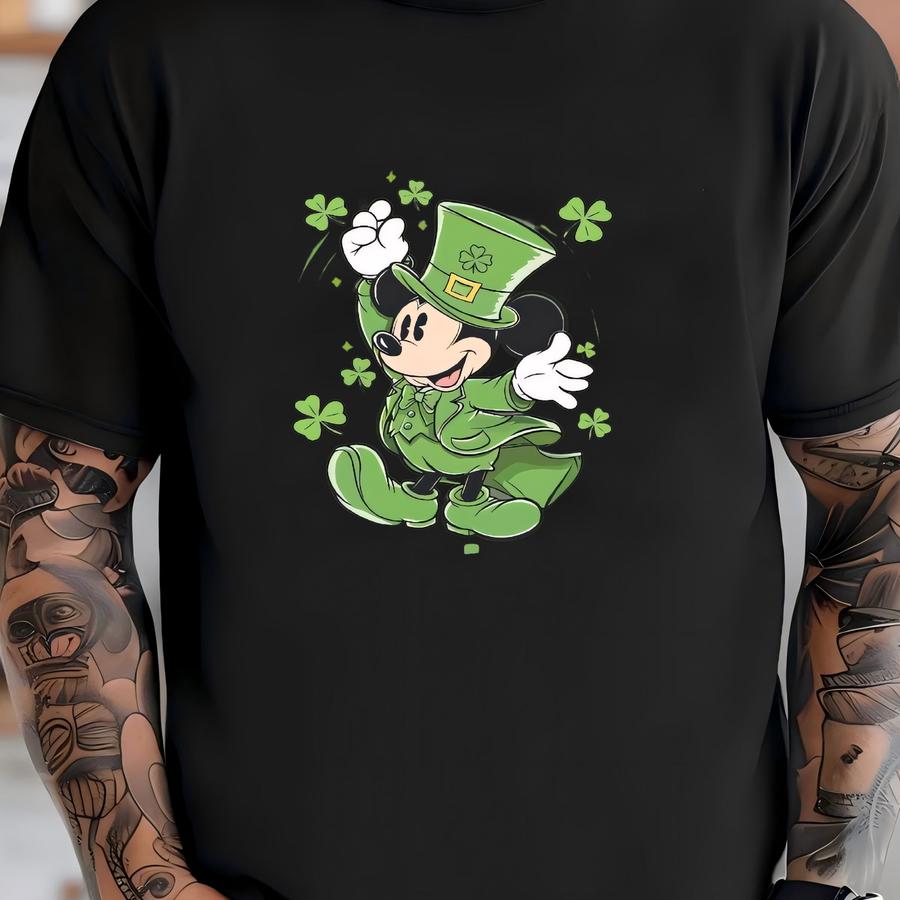 Funny Mouse Lucky St Patrick's Day Sweatshirt, Mouse St Patrick's Day, Shamrocks Luck Gift, Mouse Always Lucky St. Patrick's Day -spd013 T-shirt