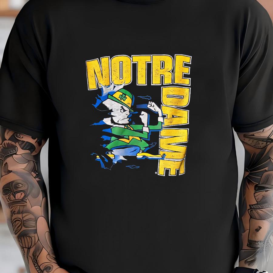 90's Fighting Irish Hoodie Sz Xl (a1263) T-shirt