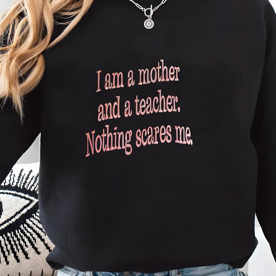 Teacher Mom Fce Sweatshirt: Gift For Mother's Day Sweatshirt