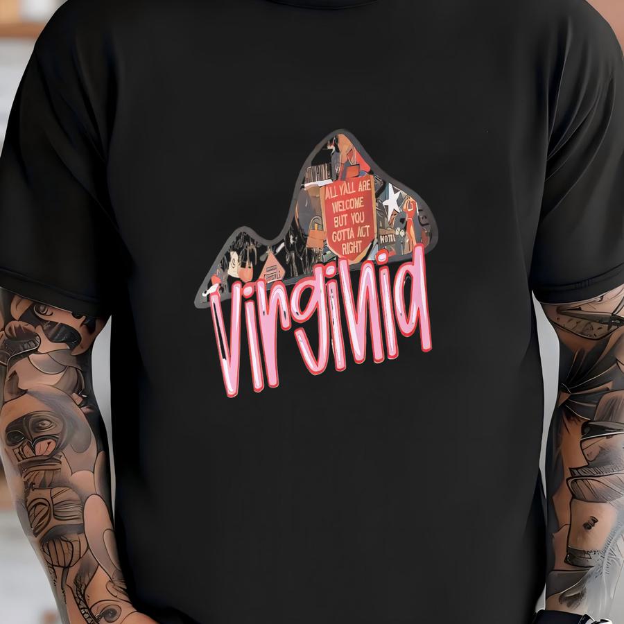 All Y'all Are Welcome (virginia) Crewneck Sweatshirt T-shirt