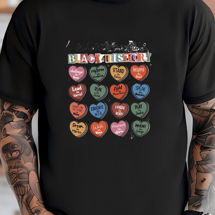 What We Learn From Black History Sweatshirt, Black History Month Shirt, Black History Shirt, Black History Sweatshirt,  T-shirt