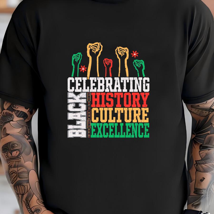 Celebrating Black History Shirt, Black History Month Shirt, February Shirt, Honoring Shirt, Inspiring Shirt T-shirt