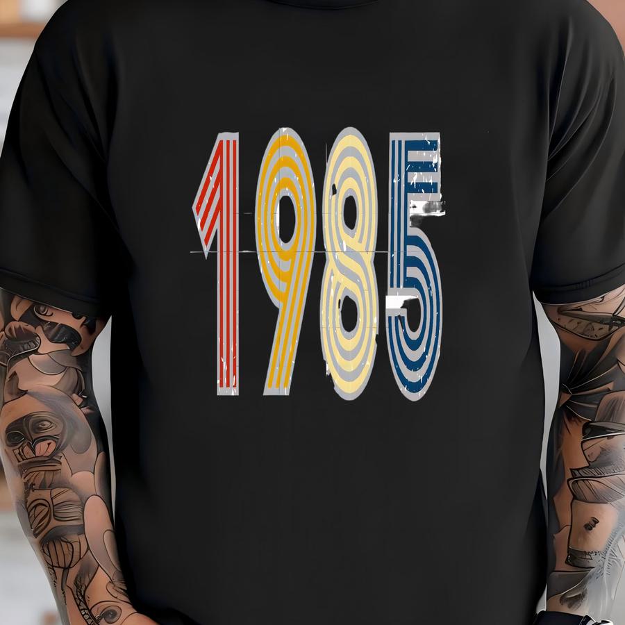 1985 Vintage Retro Distressed Look Style Text,svg,png,dxf,eps,pdf,vintage 1985 Tshirt,40th Birthday Gift,perfect For ,silhouette,canva T-shirt