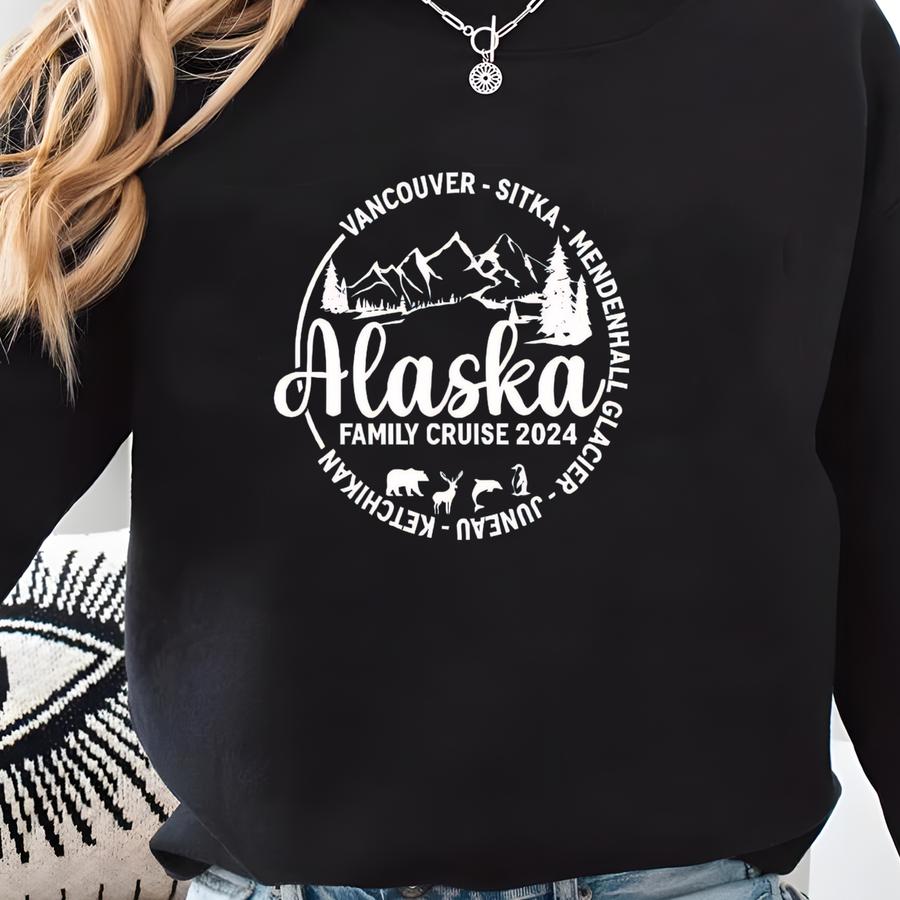 Cozy Custom Alaska Long Sve Shirt, Alaska Cruise Long Sve Unisex Youth Toddler Long Sve Shirt,personalized 2025 Alaska Cruise Shirt Sweatshirt