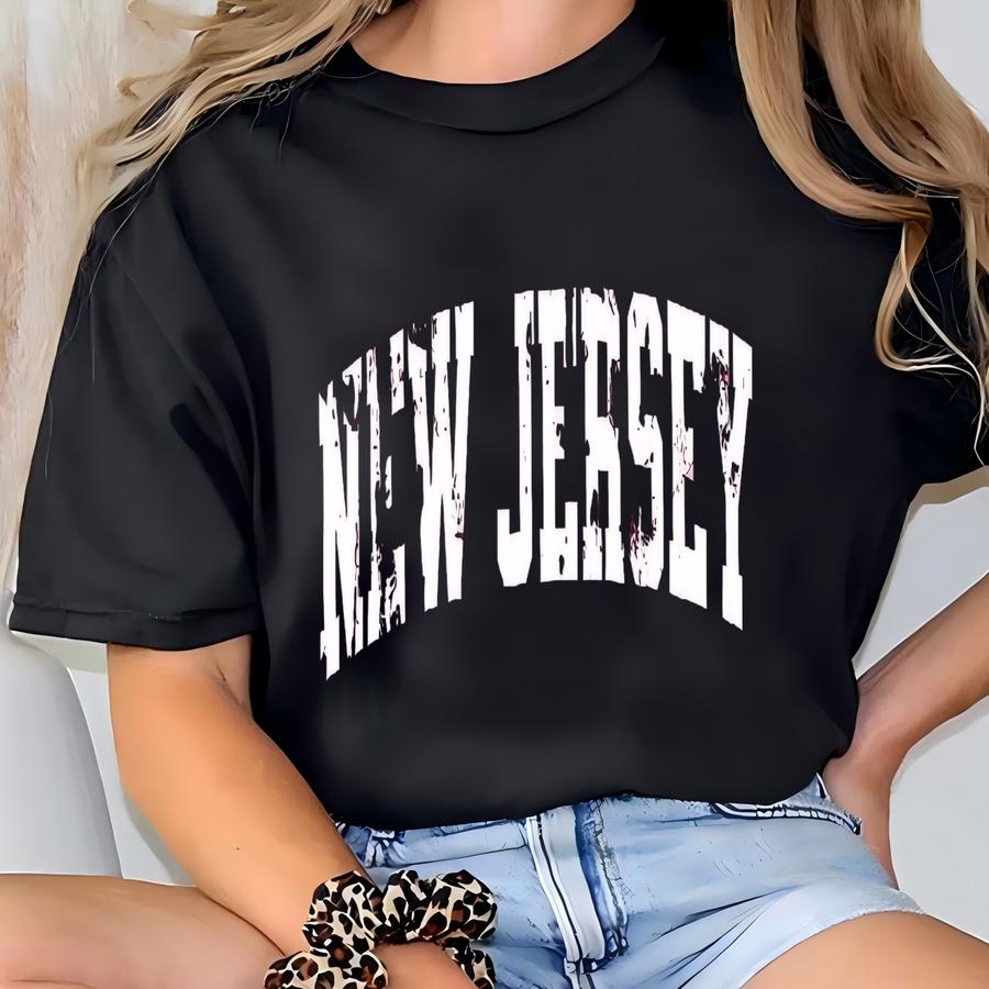 Vintage New Jersey Sweater, Retro New Jersey Sweater, Vintage New Jersey Sweatshirt, New Jersey State Sweater, New Jersey Souvenir Sweater T-shirt
