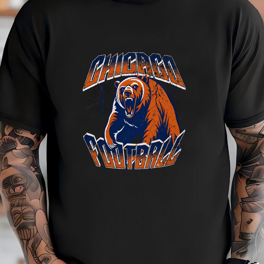 Chicago Football Racerback Tank - Women's Ideal Game Day Shirt, Athletic Apparel, Fitness Gear, Sports Fan Top, Casual Outing Tee, Gift Idea T-shirt