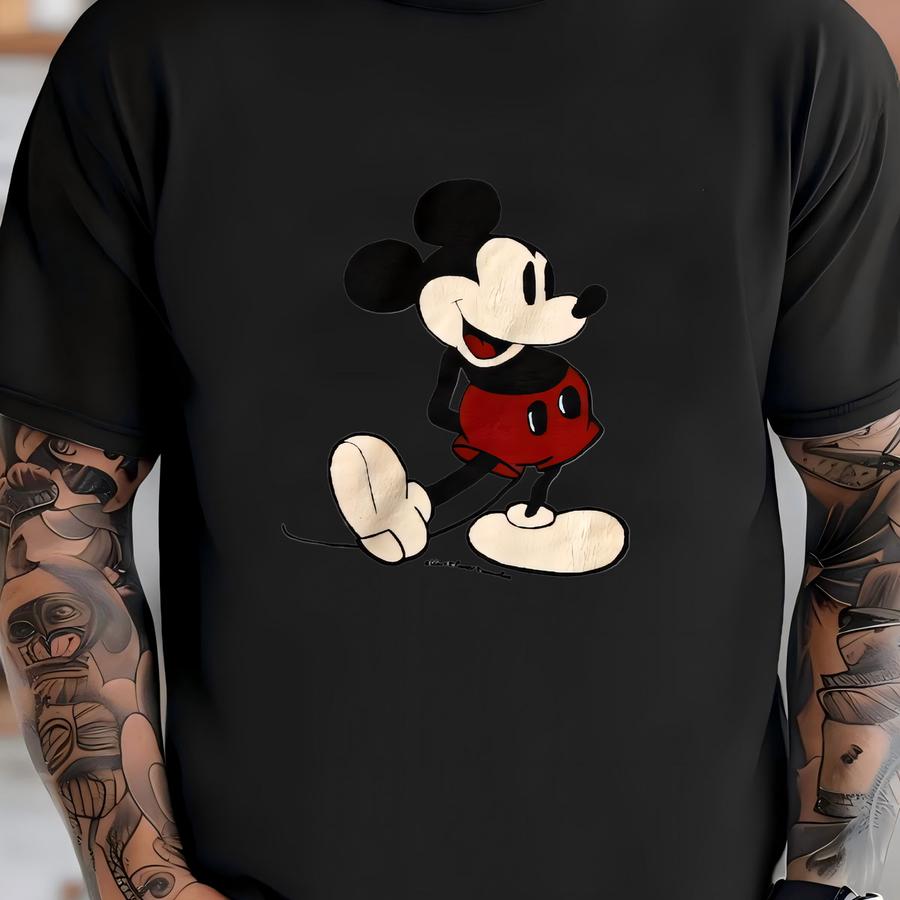 80's Mouse Blue Crewneck Sz L (a8774) T-shirt