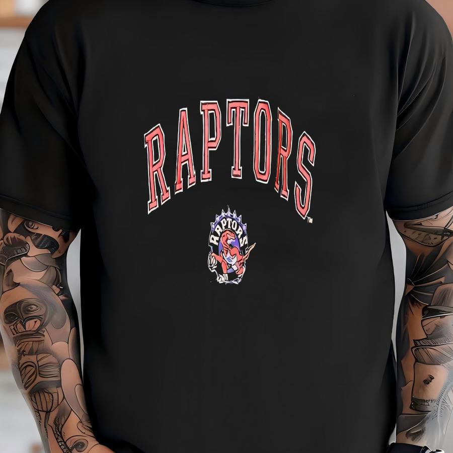 90's Toronto Raptors Crewneck Sz L (a8780) T-shirt