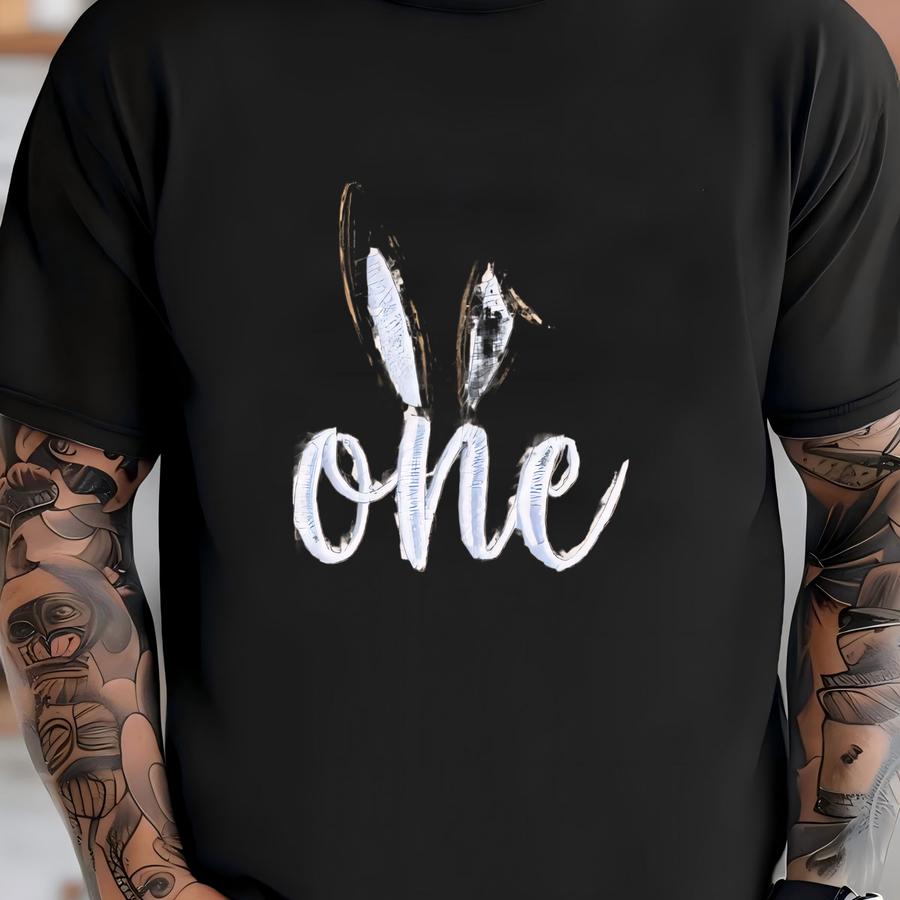 Bunny First Birthday Sweater: Personalized Easter Outfit T-shirt